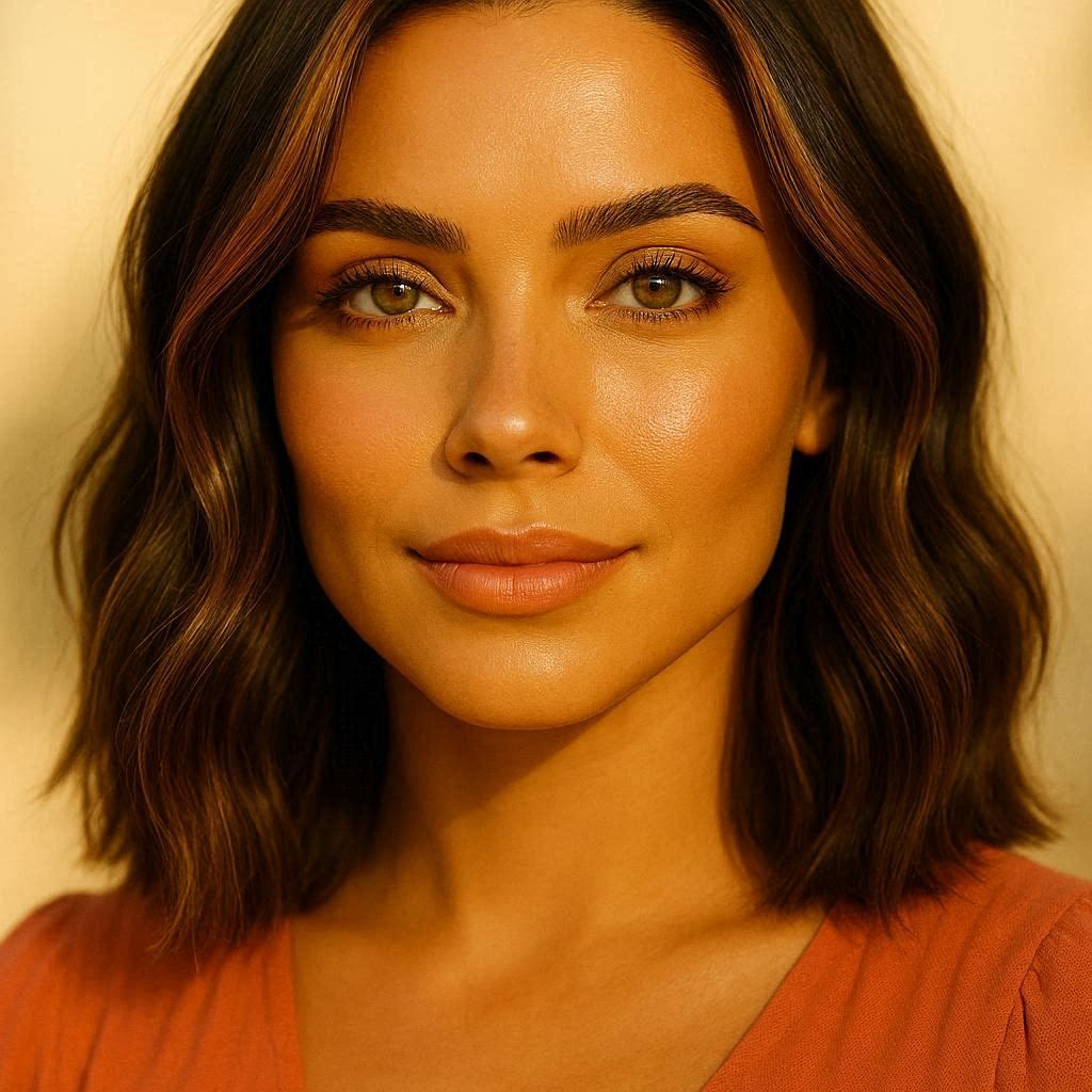 The bronze and blush approach focuses on adding dimension