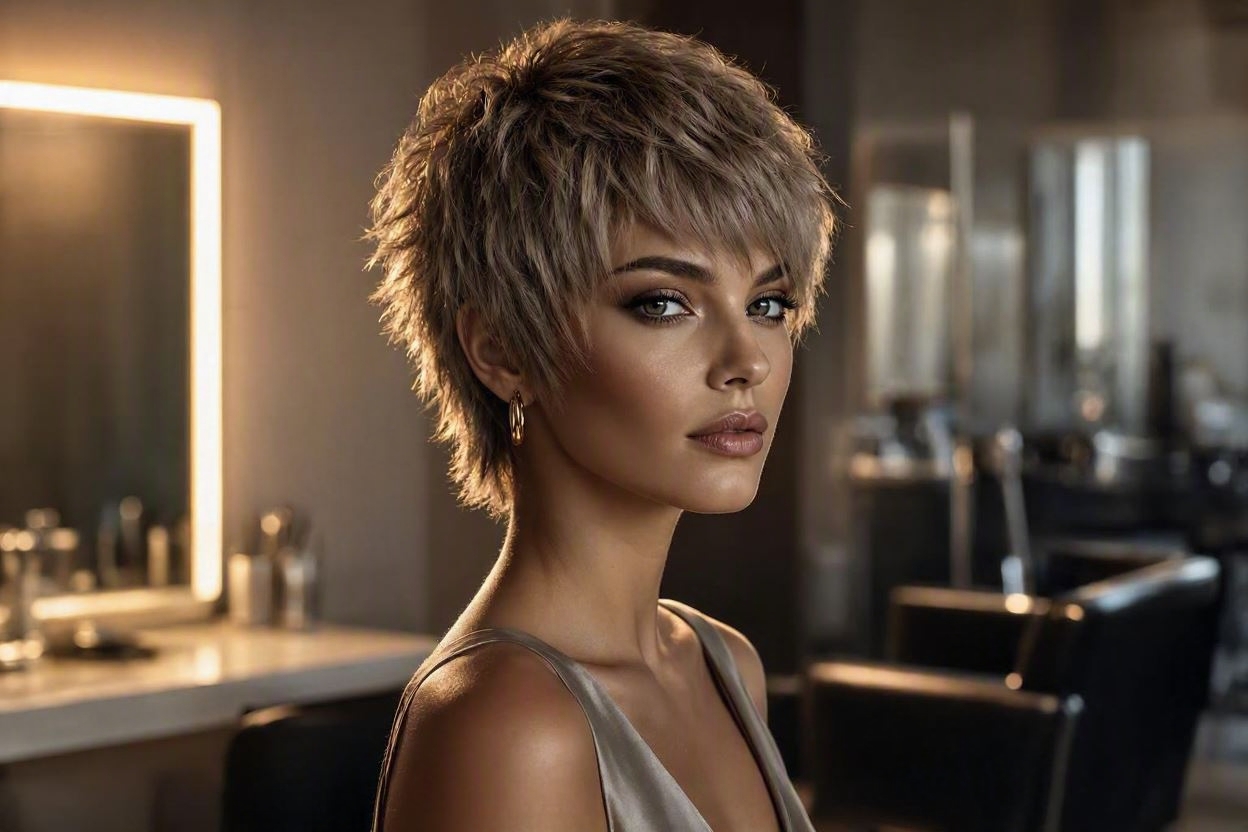Straight Hair Wolf Cut & Modern Spiky Styles: Styling Guide